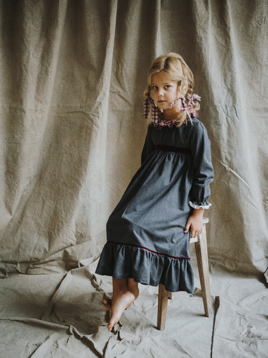 A005 VESTIDO CARLOTA LARGO FRANELA