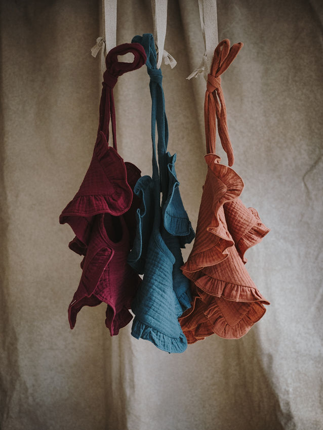 VESTIDO CORTO 2 OREJAS. COTTON TOSTADO M/F CON ALGODON