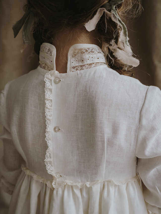 a00251 VESTIDO COMUNIÓN CUELLO ALTO